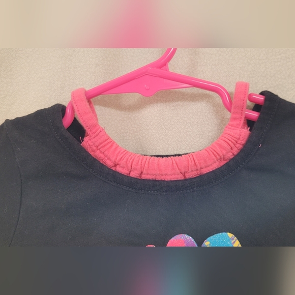 Girls 4T "I'm 2 Cute" black shirt, Summer Casual - Picture 2 of 6